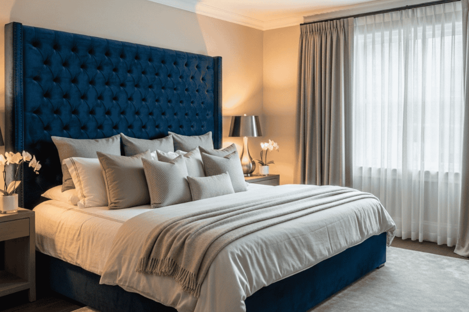 Cum întreții corect un pat tapițat din catifea 